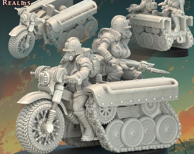 Cult of Death Hauler Bike – Across The Realms – Sci-Fi – Resin Unit