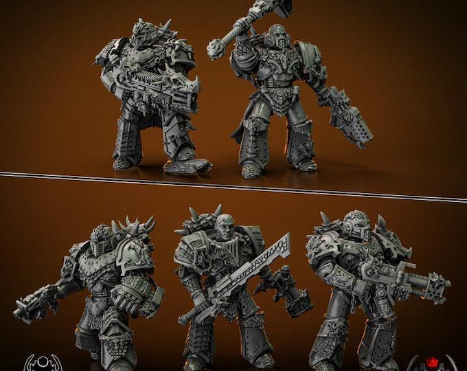 Flame Lizards Battle Squad - Sci-Fi Wargames & TTRPG | Eight Legs Miniatures mini