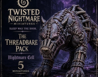 The Threadbare Pack | 5 Twisted Nightmare Beast Miniatures | HGM Exclusive