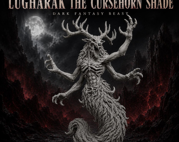 Lugharak The Cursehorn Shade - HGM Exclusive Resin Dark Fantasy Monster Miniature