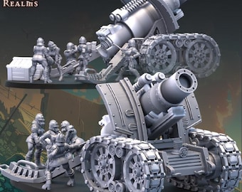Imperial Cult Of Death Heavy Artillery Carriage – Across The Realms – Sci-Fi – Resin Unit