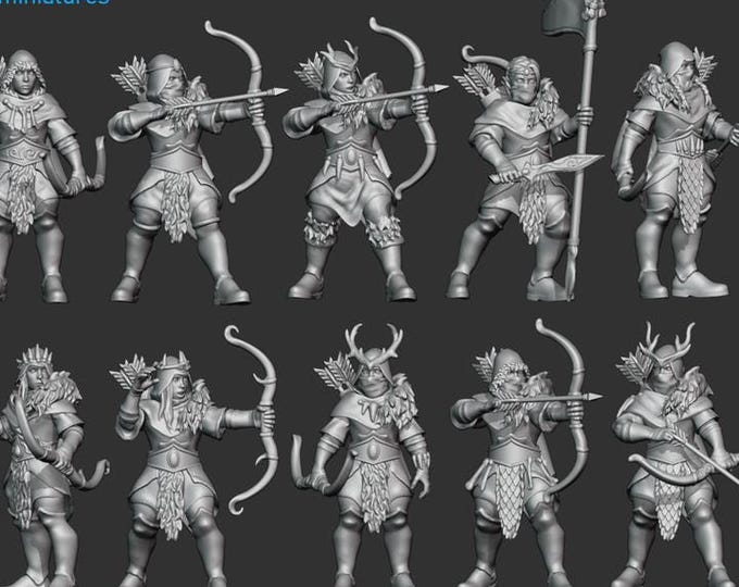 Frost Elves Tundra Guard - Frigid Miniatures - Tabletop Wargaming for Grimdark | Alternative  | OPR Sci-Fi mini