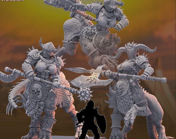 Ogre Dragoness Pack 150mm x 100mm (larger Scale) – Across The Realms – Sci-Fi – Resin Unit
