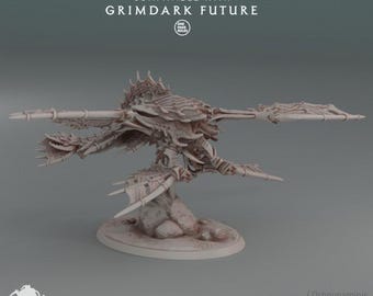 Sky Shredder - Deep Hive - Oshounaminis - Tabletop wargaming miniature for Grimdark | OPR | Sci-fi | Alien Bug Proxy | Printed mini