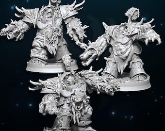 Decimators of Plague - WildMesh - Sons of Excess - Sci-Fi Grimdark Squad Miniatures