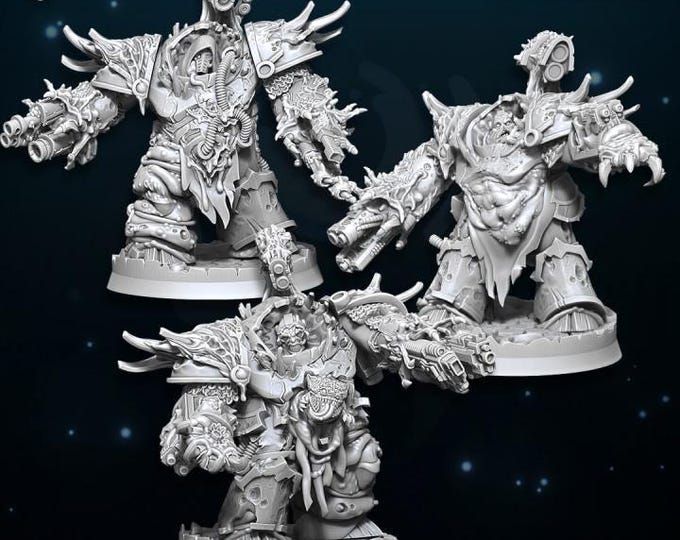 Decimators of Plague - WildMesh - Sons of Excess - Sci-Fi Grimdark Squad Miniatures