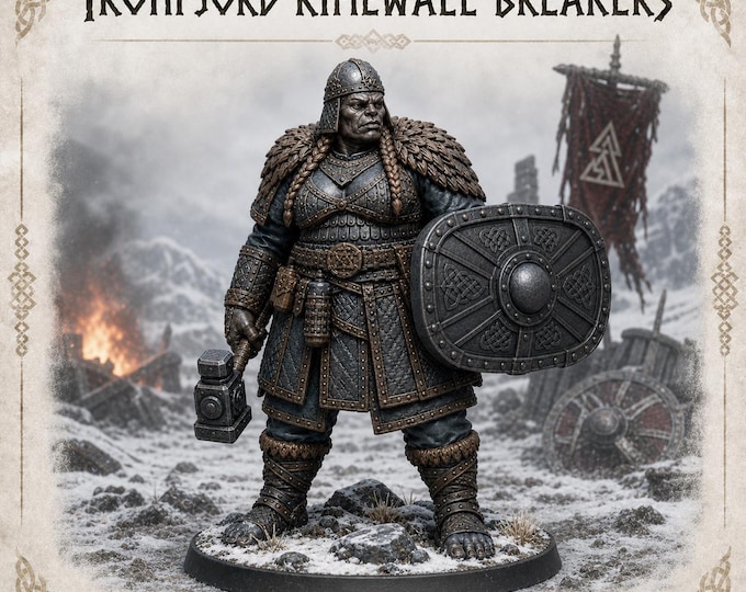 Ironfjord Rimewall Breakers | Individual Poses, Full 3 or Double 6 Resin Sci-Fi Ogres | HGM Exclusive