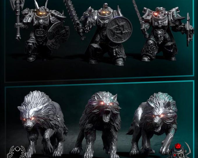 Sons of the Storm Howling Pack - for Sci-Fi Wargames & TTRPG | Eight Legs Miniatures mini