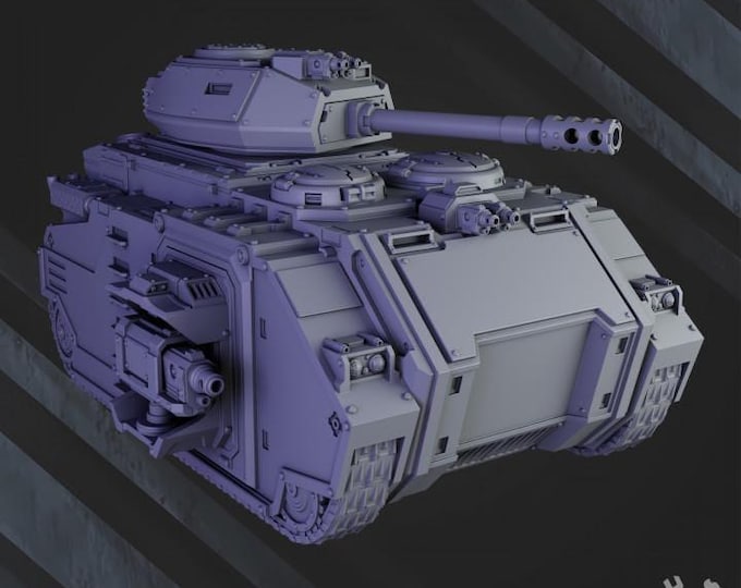 Space Knights APC - Empire - Grimdark - DakkaDakka - Sci-Fi Grimdark Vehicle