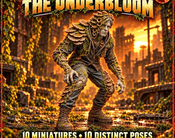 The Underbloom | Choose 1 of 10 Fungal Infected or Complete Unit | 32mm Resin Miniatures | HGM Exclusive