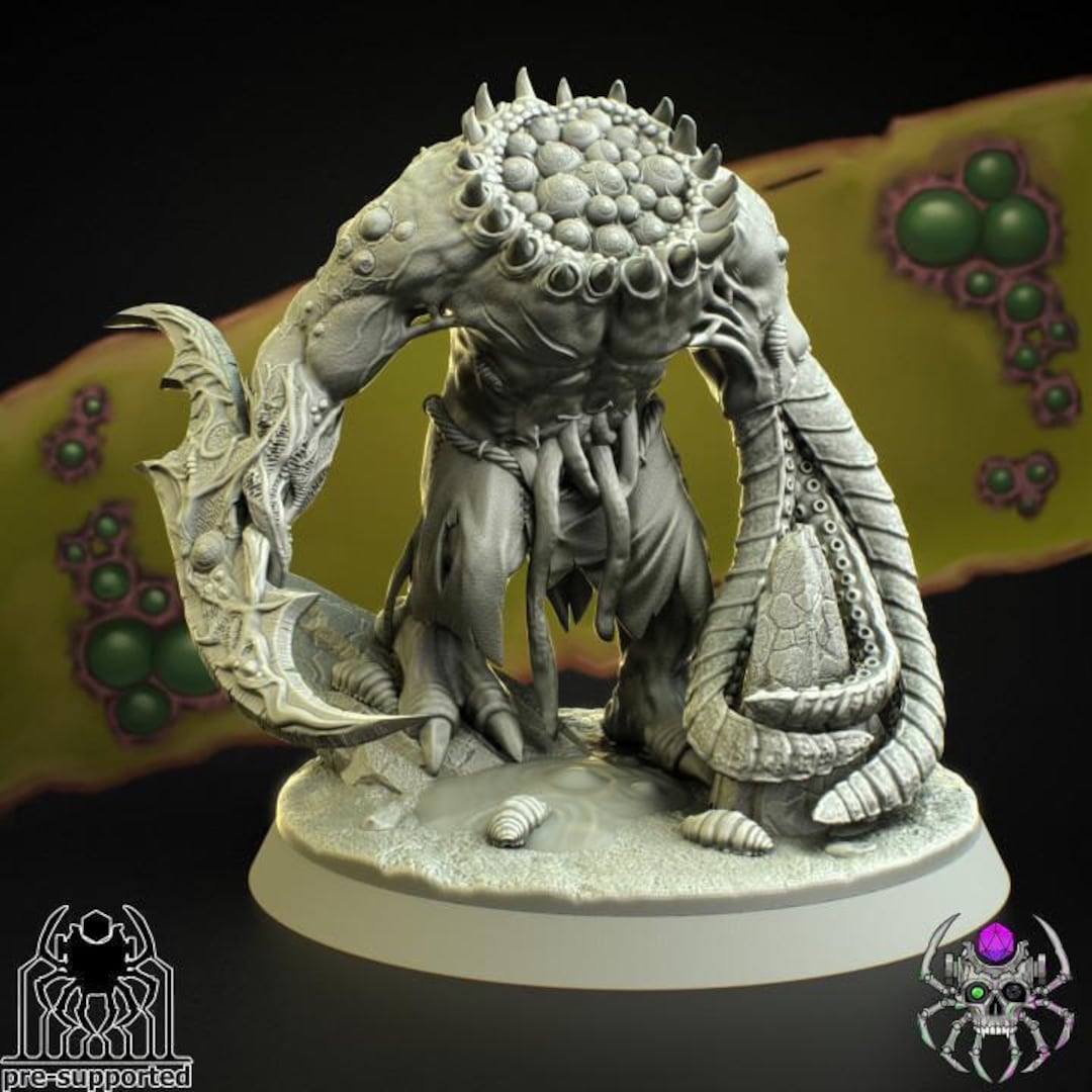 Chaos Plague Beast Abomination – Eight Legs Miniatures – Sci-fi – Resin ...