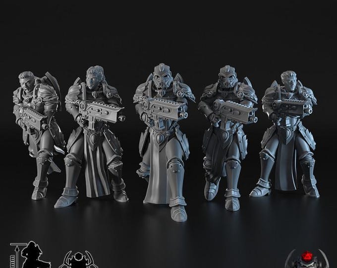 Widows of Retribution Battle Squad - Battle Sisters - for Sci-Fi Wargames & TTRPG | Eight Legs Miniatures mini