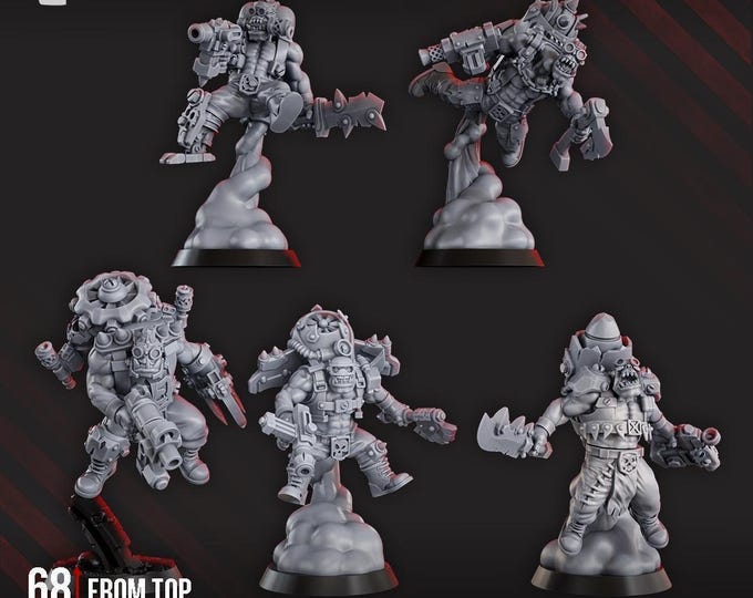 Thunderin Krew - Space Orcs- - Grimdark - DakkaDakka - Sci-Fi Grimdark Resin Miniature