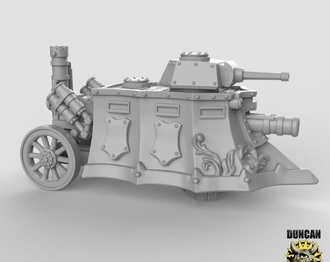 Steam Tank | Duncan Shadow | PathFinder | Mini | Tabletop Wargaming | Dungeons and Dragons | Resin | Fantasy | RPG