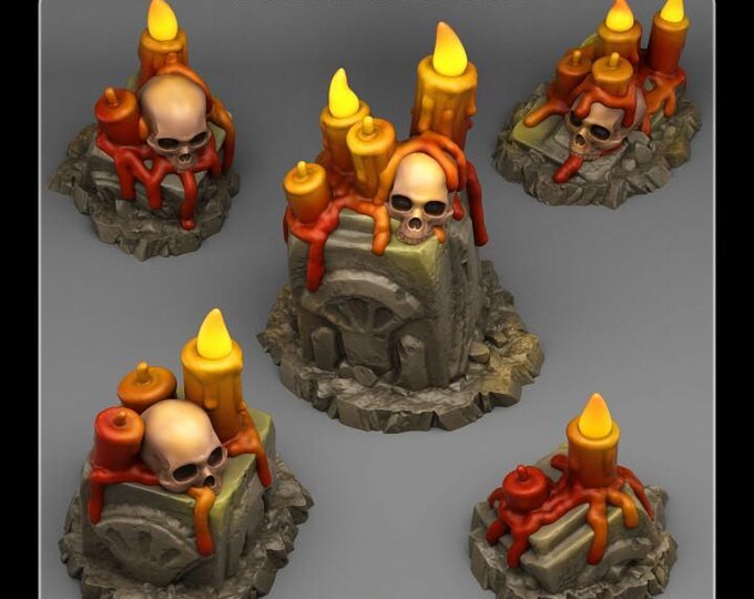 Deadly Alters Wargaming Terrain Objectives | Fantastic Plants and Rocks | PathFinder | Mini | Dungeons and Dragons | Fantasy | RPG