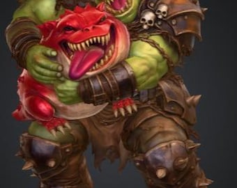 Space Orc - Love Squig Not War - Exclusive Highland Gaming Minis - Tabletop Wargaming for Grimdark | All Profits to Charity - Red Cross