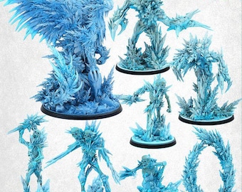 Basalt Elemental Battle Miniatures - Print Your Monsters - Fantasy Grimdark D&D - Monster Miniature