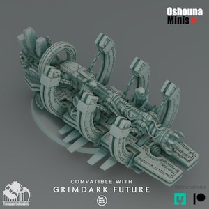 Gong Cannon - Doomed Emprire - Oshounminis Tabletop wargaming miniature for Grimdark | OPR | Sci-fi | Alien Bug Proxy