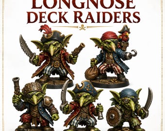 Goblin LongNose Deck Raiders - Charity Miniature Series - HighlandGamingMinis Tabletop Wargaming sci-fi Grimdark