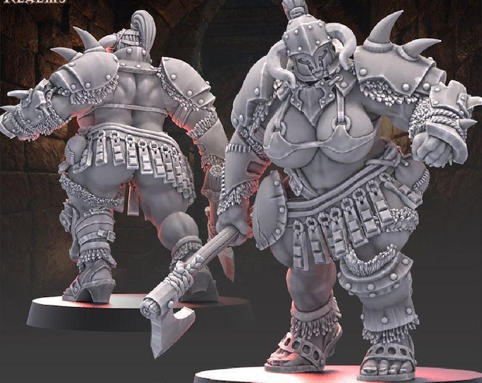 She Ogre Champion - Across the Realms - Tabletop Wargaming for Grimdark | Alternative  | OPR Sci-Fi mini