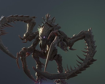 Death Dread Creeper Space Bugs - Unassembled - Monster - Scifi - Grimdark - Compatible with all wargames