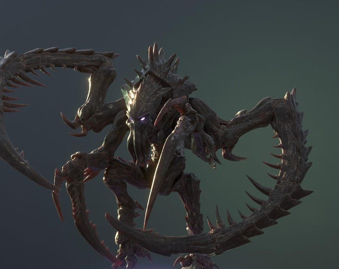 Death Dread Creeper Space Bugs - Unassembled - Monster - Scifi - Grimdark - Compatible with all wargames