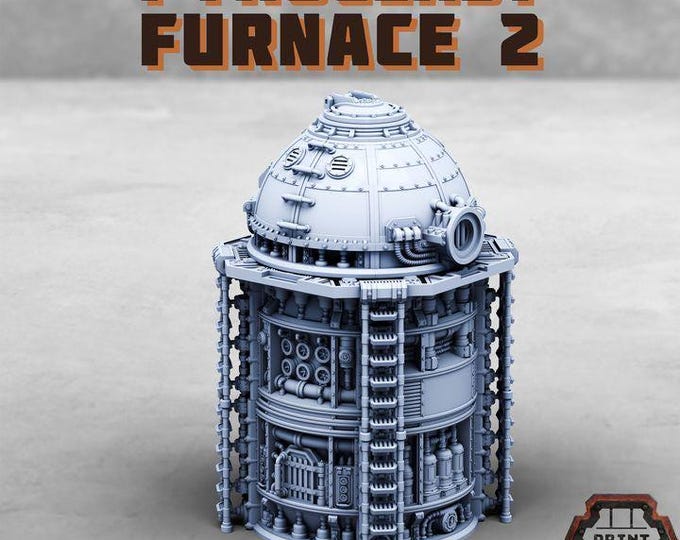 Pyroclast Furnace Expansion - Zone Selvik  - new Release Nov 25 - Print Minis - Tabletop Wargaming Miniature for Grimdark | OPR | Sci-fi