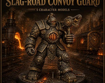 Bronze Legion Slag-Road Convoy Guard | Choose 1 or All 5 | Unpainted Resin Automaton Miniatures