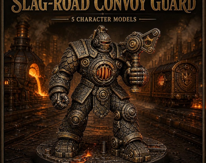Bronze Legion Slag-Road Convoy Guard | Choose 1 or All 5 | Unpainted Resin Automaton Miniatures