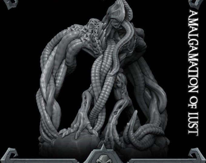 Amalgamation of Lust - Rocket Pig Games - Fantasy Resin Miniature