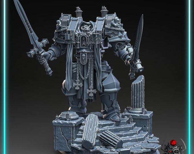 Heavy Combat Exorcist - Eight Legs Miniatures - Tabletop Wargaming for Grimdark | Alternative  | OPR Sci-Fi mini