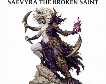 Saevyra the Broken Saint - Marble Legion  - Legion Wars - Exclusive Highland Gaming Minis Tabletop Wargaming Multi-Verse Grimdark OPR Sci-Fi