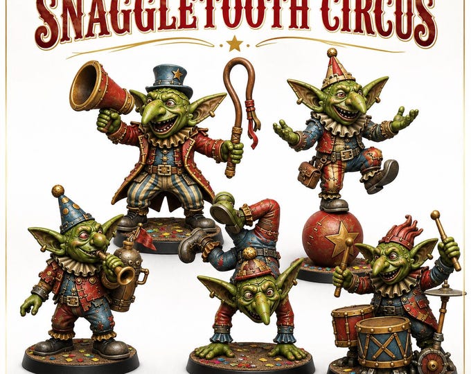 Goblin SnaggleTooth Circus - Charity Miniature Series - HighlandGamingMinis Tabletop Wargaming sci-fi Grimdark