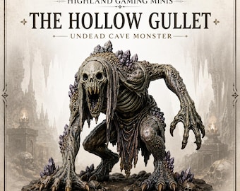 The Hollow Gullet – Undead Dark Fantasy Monster Miniature  - Highland Gaming Minis Exclusive Sci-Fi Resin Monster - DnD