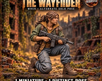 The Wayfinder | Wren Survivor Scout | 32mm Resin Miniature | The Hollow Bloom HGM Exclusive