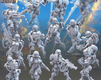 Valkyrie Drop Squad - Across the Realms - Tabletop Wargaming for Grimdark | OPR | Sci-fi