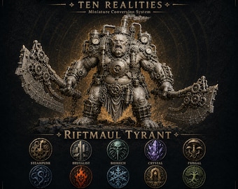 Riftmaul Tyrant | Choose 1 of 10 Fantasy Brute Resin Miniature Styles | 32–120mm | HGM Exclusive