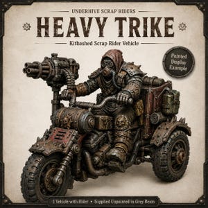 Heavy Trike - 32mm Sci-Fi Resin Vehicle with Rider - HGM Exclusive