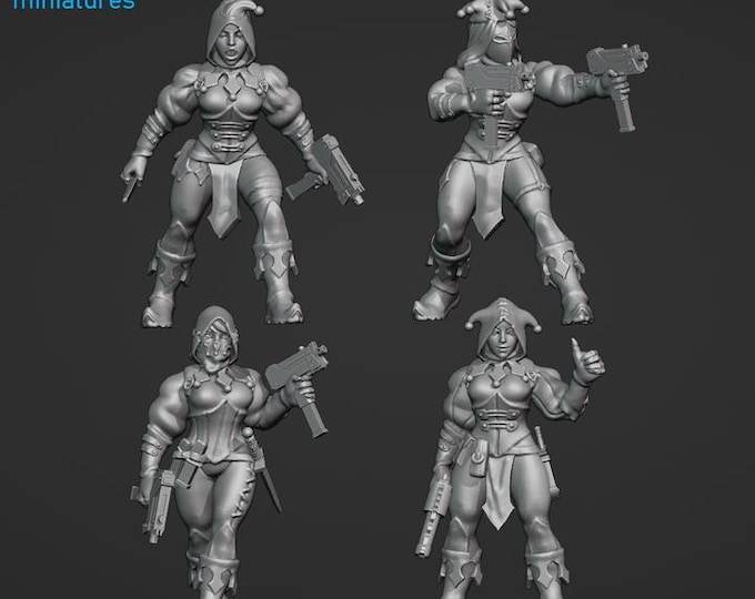 Murder Clown Initiates - Frigid Miniatures - Tabletop Wargaming for Grimdark | Alternative  | OPR Sci-Fi mini