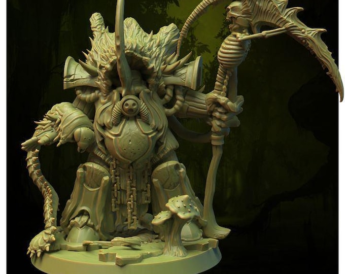 Chaos Plague Lord Scarabion - God Immaterium Miniatures - Tabletop Wargaming for Grimdark | Alternative  | OPR Sci-Fi mini