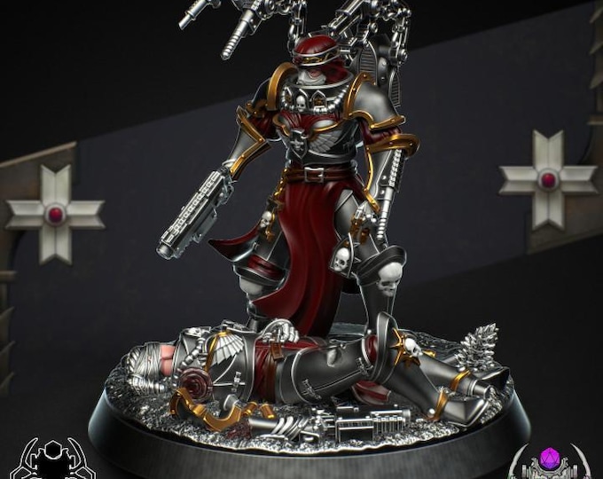 Widow Medic - Battle Sisters • 32mm Grimdark - Sci-Fi Wargames & TTRPG | Eight Legs Miniatures mini