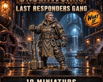 Underworks Last Responders | Choose 1 of 10 or Complete Gang | 32mm Sci-Fi Resin Miniatures | HGM Exclusive
