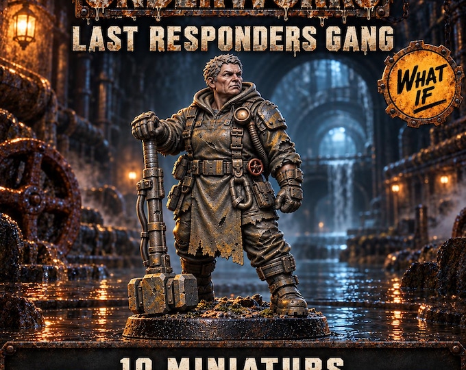 Underworks Last Responders | Choose 1 of 10 or Complete Gang | 32mm Sci-Fi Resin Miniatures | HGM Exclusive
