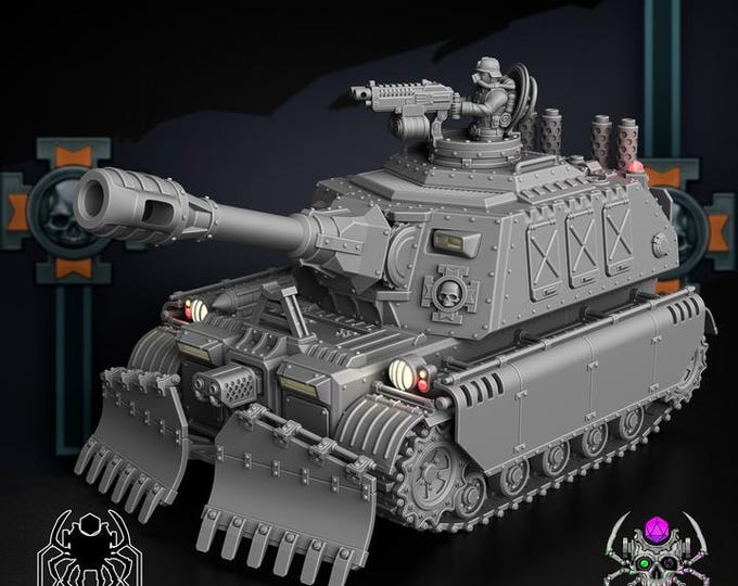 Korps Of Ashes - Inferno • 32mm Grimdark tank for Sci-Fi Wargames & TTRPG | Eight Legs Miniatures mini