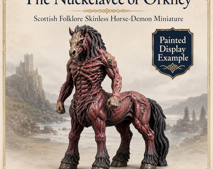 The Nuckelave of Orkney - Scottish Highland Folklore - HGM Exclusive Resin Dark Fantasy Monster Centerpiece