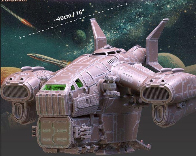 Breacher Shuttle - Across the Realms - Tabletop Wargaming for Grimdark | Alternative  | OPR Sci-Fi mini