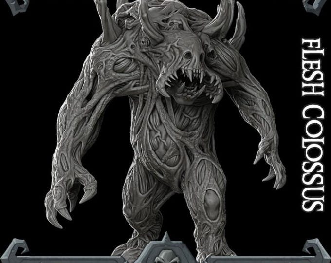 Flesh Colossus - Fantasy Miniature  - Rocket Pig Games - Tabletop Wargaming for Grimdark | OPR Sci-Fi & Fantasy Resin Mini