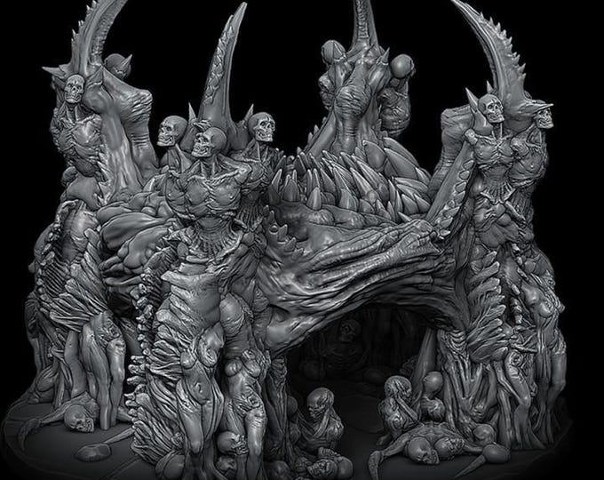 Corpse King - Fantasy Miniature  - Rocket Pig Games - Tabletop Wargaming for Grimdark | OPR Sci-Fi & Fantasy Resin Mini