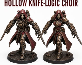 Hollow Knife Logic Choir - Hollow Legion - Legion Wars Exclusive Highland Gaming Minis - Tabletop Wargaming Multi-Verse Grimdark OPR Sci-Fi