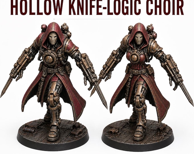 Hollow Knife Logic Choir - Hollow Legion - Legion Wars Exclusive Highland Gaming Minis - Tabletop Wargaming Multi-Verse Grimdark OPR Sci-Fi